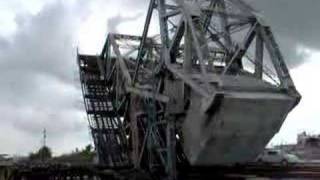 New Orleans Railroad Drawbridge Opening [upl. by Annhej]