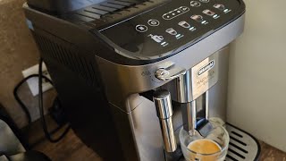 First using coffee espresso machine DeLonghi magnifica Evo ECAM29042TB 18 L 1450W 15bar [upl. by Orgell]