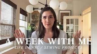 Weekly vlog New pilates studio in NYC sewing a luxe robe nights out in the city [upl. by Berger802]