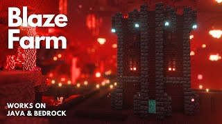 BLAZE FARM  Minecraft Tutorial  Java amp Bedrock 121 [upl. by Levy103]