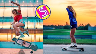 🛹 Longboard Girls Dancing  Best Longboarding Skills Compilation 2020 [upl. by Clywd990]