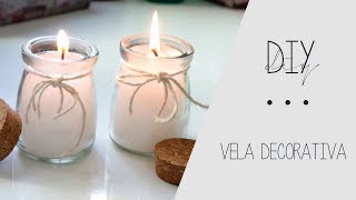 Como fazer vela Decorativa Aromatizada Caseira [upl. by Lyrak]