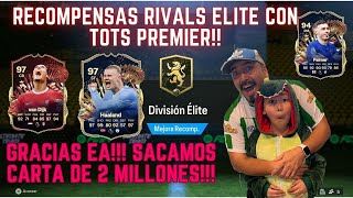 RECOMPENSAS RIVALS ELITE TOTS PREMIER LEAGUE 😍 CARTA ESPECTACULAR DE 2 MILLONES  EA SPORTS FC 24 [upl. by Charo]