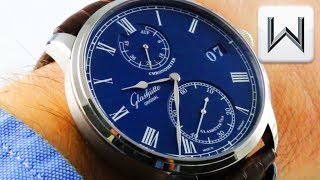 Glashutte Original Senator Chronometer BLUE DIALWHITE GOLD 5801053430 Luxury Watch Review [upl. by Steck]