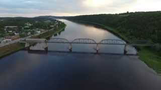 Drone Video of Covered Bridge in Florenceville New Brunswick [upl. by Lativa344]