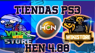 ¡¡¡ Si tienes HEN 488 Necesitas estas tiendas en tu PS3 YA  Tiendas Videostore y Wikistore [upl. by Nylac]