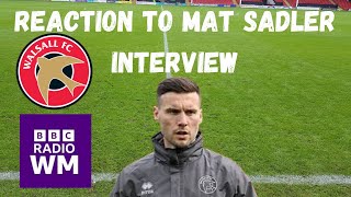 Reaction to Mat Sadlers interview on Radio WM [upl. by Gervais]