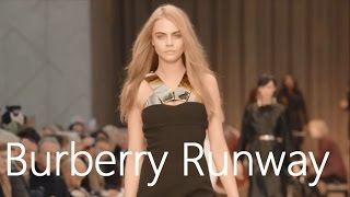 Cara Delevingne Runway 1 Burberry [upl. by Stratton]