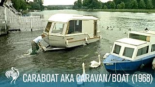 Caraboat aka CaravanBoat A House You Can Float 1968  British Pathé [upl. by Freedman732]