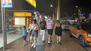 Exploration walk in Corralejo Fuerteventura  night during The Fiesta del Carmen festival of 2023 [upl. by Averi160]