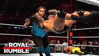 Randy Orton RKOs Nia Jax after she dominates the Mens Royal Rumble Match Royal Rumble 2019 [upl. by Meter]