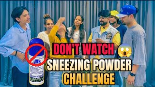 Sneezing powder challenge 🤧  Gone Wrong😱  chhinknipowder [upl. by Arakat]