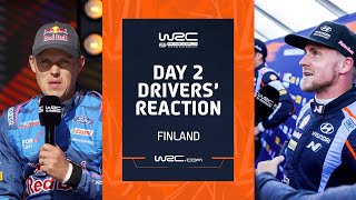 Day 2 Drivers Reaction  WRC Secto Rally Finland 2023 [upl. by Len280]