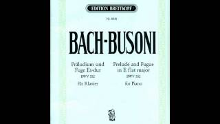 BACHBUSONI  Prelude and Fugue in E Flat Major BWV 552 E Fischer piano [upl. by Malsi]