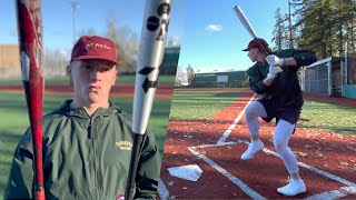 JTs choice Voodoo One vs The Goods  DeMarini BBCOR Baseball Bat Review [upl. by Elaina]