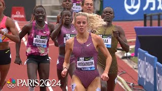 Keely Hodgkinson makes a STATEMENT in the women’s 800m at Prefontaine Classic  NBC Sports [upl. by Neehcas]