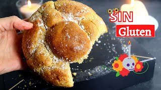 Pan de muerto SIN GLUTEN miga SÚPER SUAVE [upl. by Dibru]