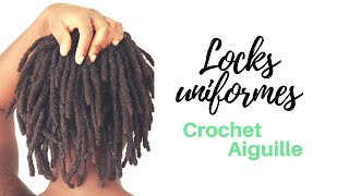 LOCKS UNIFORMES TECHNIQUE CROCHET AIGUILLE  BROWNSKIN [upl. by Earized]