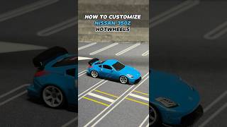 HOW TO CUSTOMIZE NISSAN 350Z hotwheels nissan 350z diy howto tutorial custom [upl. by Nageet]