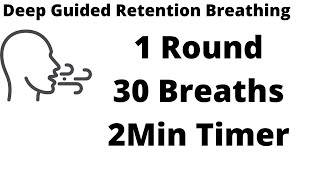 Guided Wim Hof Method 1 Round 30 Breaths Timed 2mins [upl. by Spence]