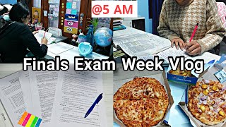 FINALS EXAM VLOG  Productive Finals Study Vlog📝 Days full of Study  Hardwork  Pragati shreya💕 [upl. by Anayrb]