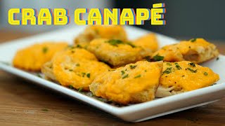 How to Make Crab Canapé  Party Appetizers [upl. by Emee]