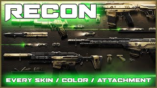 Every Recon Skin  Color  Attachment NEW VALORANT SKINS Recon Bundle Showcase [upl. by Eliott]