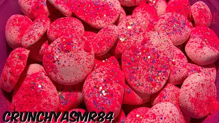 50 Pink Crunchy Stones  Oddly Satisfying  ASMR  Sleep Aid [upl. by Winfrid]