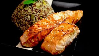 Como cocinar quinoa con salmon Comida Saludable [upl. by Anahpos75]