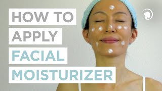 How To Apply Facial Moisturizer CORRECTLY 🧖‍♀️ [upl. by Nylorac]