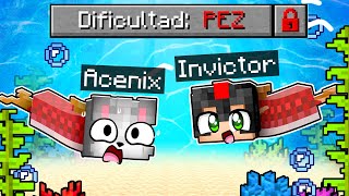 Minecraft PERO en DIFICULTAD PEZ 🐟😂 VICNIX TRANSFORMADOS 2 [upl. by Malkin]