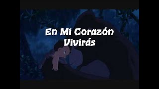 En Mi Corazón Vivirás letra [upl. by Anauqal232]