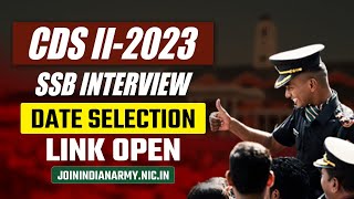 CDS 2 2023 SSB interview Date Selection Link Open  CDS SSB Interview Coaching in Allahabad [upl. by Shanleigh585]