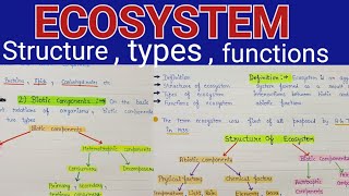 Ecosystem structure and functions  Ecosystem structure  ecosystem structure and functions notes [upl. by Kreda785]