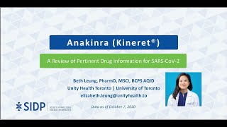 Anakinra Kineret® EvidenceBased Health Information Related to COVID19 [upl. by Adnarahs681]