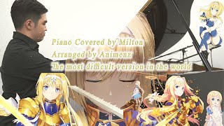 Unlasting  SAO Alicization War of Underworld ED ソードアート・オンライン Piano 【Arranged by Animenz】 [upl. by Atinauq]