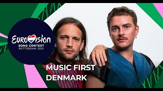 Music First with Fyr og Flamme from Denmark 🇩🇰  Eurovision Song Contest 2021 [upl. by Cinimod]