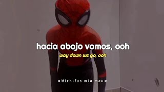 La canción de Spiderman bailando de tik tok  letra  way down se go  KALEO [upl. by Yorel]