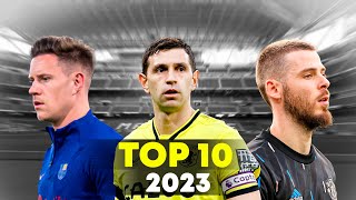 Top 10 Goalkeepers 2023  HD [upl. by Naihs]