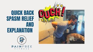 Quick Back Spasm Relief and Explanation [upl. by Westfahl]