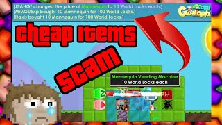 Scammer Selling Cheap Items  Got Scammed  Beware  Growtopia [upl. by Aimek481]