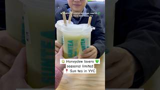 Honeydew lovers seasonal limited in YYC calgaryfood yycfood fruittea melon honeydew foodie [upl. by Aikahs]