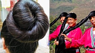 Como Fazer o Cabelo Crescer Rápido em Uma Semana RECEITA DE MULHERES YAO 100 CRESCIMENTO DE CABELO [upl. by Aerbas]