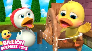 Five Little Duck Went Swimming One Day  BillionSurpriseToys Nursery Rhymes Kids Songs [upl. by Erej]