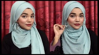 Hijab style with earrings How i do my hijab with earrings Mutahhara♥️ [upl. by Brink496]