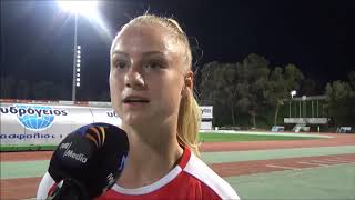 Interview with Alisha Lehmann from Switzerland after the Cyprus Womens Cup match against Finland end [upl. by Onihc698]