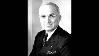 Harry S Truman Radio Address to the Nation on the Potsdam Conference [upl. by Miarzim]