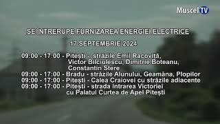 Jurnal MUSCEL TV 13092024 Întrerupere curent [upl. by Lilas]