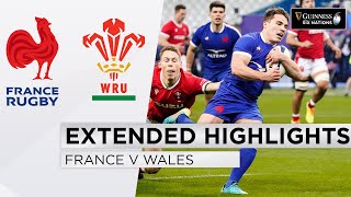 France v Wales  EXTENDED Highlights  LastMinute Try Denies Wales  2021 Guinness Six Nations [upl. by Herzel]