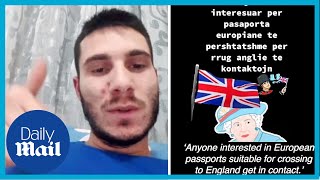 Criminals sell fake UK passports on TikTok for £3500  Daily Mail undercover reporter [upl. by Greenebaum]